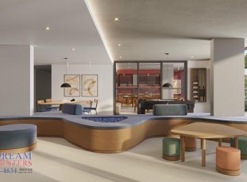 Living · Apartamento de 46.08m² no bairro Capão Raso, com 2 quartos, 1 banheiro e 1 vaga de garagem