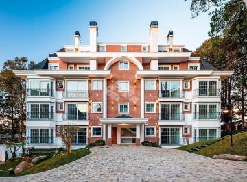 Apartamento · 106m² · 3 Quartos · 2 Vagas · Cobertura duplex mobiliada com 3 suítes à venda no baiiro Planalto em Gramado/RS