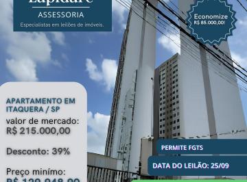 Apartamento de 1 quarto, São Paulo · Apartamento de leilão em Fazenda da Juta/SP