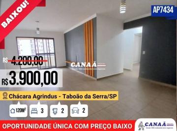 cc7f20a9e381996bda7b7dce041557d49e2e3e21 · Apartamento com 3 dormitórios para alugar, 120 m² por R$ 3.900,00/mês - Chácara Agrindus - Taboão da