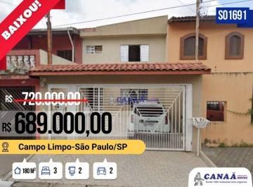 3afafefa6011828b3b535143e4e1a02912d55f03 · Sobrado com 3 dormitórios à venda, 180 m² por R$ 689.000,00 - Campo Limpo - São Paulo/SP