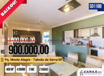 e6a795f1cd32b398c7cc70164d2e4c38cc2f3589 · Sobrado com 4 dormitórios à venda, 400 m² por R$ 900.000,00 - Parque Monte Alegre - Taboão da Serra/