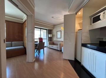 Apartamento · 56m² · 2 Quartos · 2 Vagas · Apartamento Mobiliado à Venda no Itaim Bibi com 56m², 2 Dormitórios e Varandas