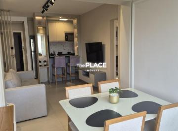 Apartamento · 55m² · 2 Quartos · 1 Vaga · APARTAMENTO 53M², MOBILIADO, COM AR CONDICIONADO, 2 QUARTOS, 01 VAGA NO BROOKLIN