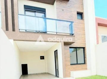 Casa · 115m² · 3 Quartos · 2 Vagas · Sobrado em Uvaranas, Ponta Grossa/PR de 115m² 3 quartos à venda por R$ 600.000,00