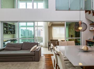 Sala · Sofisticado Apartamento Duplex Mobiliado no Helbor Double Life & Offices Ecoville