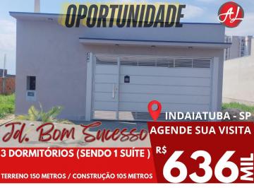 Casa de 3 quartos, Indaiatuba · Casa Nova Com 3 Dormitórios A Venda - Jardim Bom Sucesso - Indaiatuba - SP!
