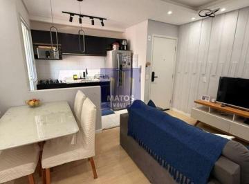 Apartamento de 2 quartos, Carapicuíba · Apartamento amplo com sanca gesso, iluminação LED e Piso Laminado - 14°Andar;