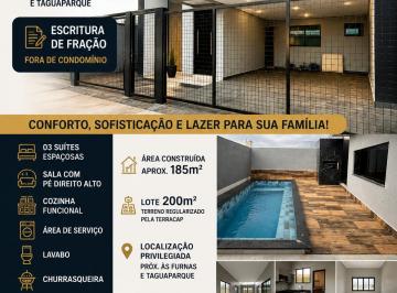 Casa de 3 quartos, Vicente Pires · Casa à Venda em Vicente Pires | Av. Misericórdia | 3 Suítes | Piscina | 185m² | Lote 200m² | Piscina