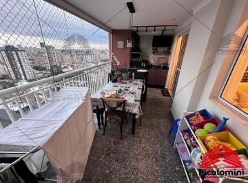 Foto 01 · Apartamento à venda em Santo André com 115 metros: 3 quartos, 1 suíte, varanda Gourmet, closet, 3 ba