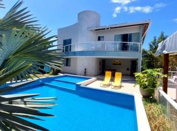 Casa de 3 quartos, Camaçari · Casa de Alto Padrão à venda em Busca Vida, 3 suítes, piscina, placa solar, porteira fechada
