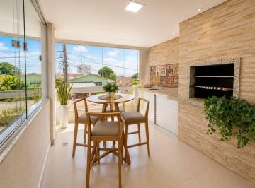 sacada goumet com churrasqueira · Apartamento de 100m² no Cancellli, Cascavel — Semi mobiliado, 3 quartos com 2 vagas de garagem.