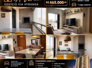 Apartamento de 2 quartos, Cuiabá · APARTAMENTO COM 2/4 | EDIFÍCIO VIA IPIRANGA BAIRRO GOIABEIRAS, CUIABÁ-MT.