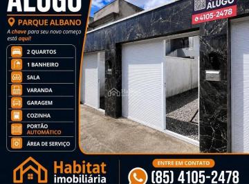 Casa · ALUGO CASA COM 2 QUARTOS NO PARQUE ALBANO