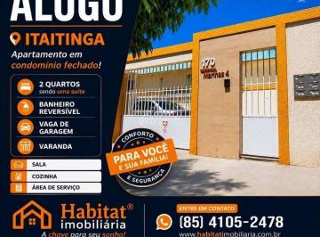 Apartamento · ALUGO APARTAMENTO COM 2 QUARTOS EM CONDOMINIO EM ITAITINGA