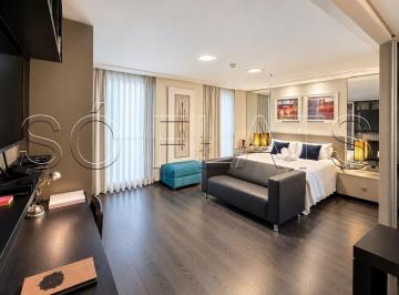 Apartamento · 39m² · 1 Quarto · 1 Vaga · Flat Mobiliado à Venda no Itaim Bibi com 39m², 1 Dormitório e 1 Vaga