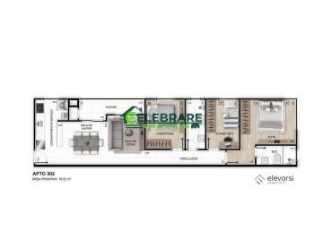 Apartamento · 78m² · 3 Quartos · 1 Vaga · APTO NO CENTRO DE PINHAIS!! 03 QTOS,SUITE,SACADA,CHURRASQUEIRA
