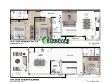 Apartamento · 95m² · 3 Quartos · 2 Vagas · APTO DUPLEX EM PINHAIS!! 03 QTOS,SUITE,TERRAÇO,CHURRASQUEIRA