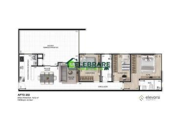 Apartamento · 78m² · 3 Quartos · 2 Vagas · APTO NO CENTRO DE PINHAIS!! 03 QTOS,SUITE,SACADA,CHURRASQUEIRA