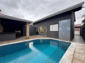 c08dfa5ad89209d99313ce989526e9fb15b8d538 · Casa com 3 dormitórios à venda, 109 m² por R$ 590.000,00 - Balneário Três Marias - Peruíbe/SP