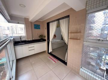 Apartamento · 56m² · 1 Quarto · 1 Vaga · Apartamento mobiliado à venda no Tupi, Praia Grande, com varanda gourmet