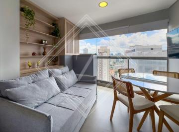 Apartamento de 1 quarto, São Paulo · Apartamento Brooklin mobiliado com Garagem