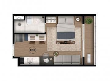 Apartamento de 1 quarto, São Paulo · Apartamento de 24 m² mobiliado com 1 quarto à venda na Bela Vista