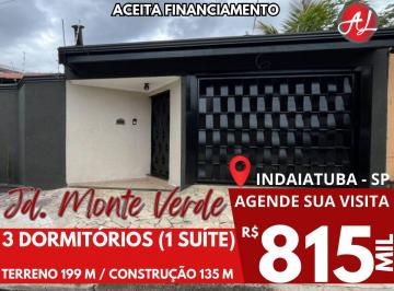 Casa de 3 quartos, Indaiatuba · Casa com 3 dormitórios a venda no Jardim Monte Verde - Indaiatuba - SP!
