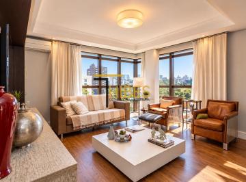 Apartamento de 3 quartos, Curitiba · Apartamento cabral/hugo langue, mobiliado, 3 suítes, face norte, 152 m² priv. 3 vagas de garagem