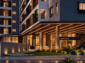 Apartamento de 1 quarto, Curitiba · Alto da glória - Studio Loft com varanda - andar alto - 26,87m2