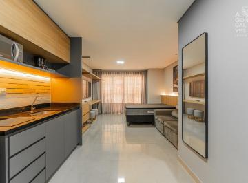 Apartamento · 32m² · 1 Quarto · Studio Mobiliado, Sacada com Churrasqueira a Carvão, Água Verde, Curitiba