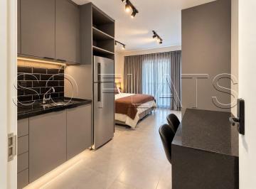 Apartamento · 25m² · 1 Quarto · Studio mobiliado para locação em Pinheiros próximo à Faria Lima e Rua dos Pinheiros.