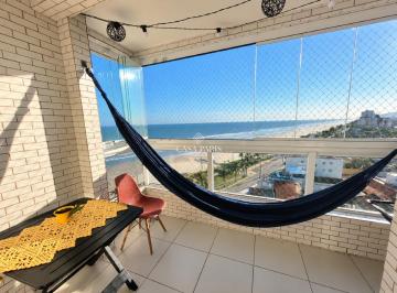Apartamento · 43m² · 1 Quarto · 1 Vaga · Apartamento mobiliado à venda no Caiçara, Praia Grande, com varanda gourmet