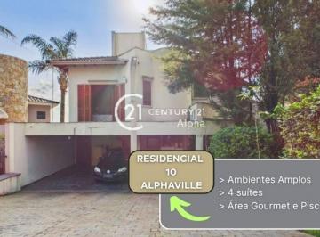 c54ec9ec1c7ea89d97042fdbe8744779c7b5661d · Casa com 4 dormitórios à venda, 480 m² por R$ 2.500.000,00 - Residencial Dez (Alphaville) - Santana 