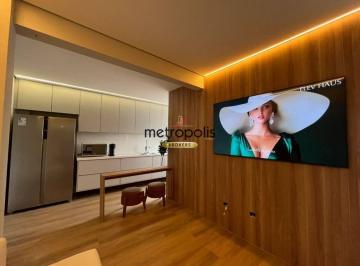 Sala de estar · Apartamento com 2 dormitórios à venda, 57 m² por R$ 550.000,00 - Centro - São Caetano do Sul/SP