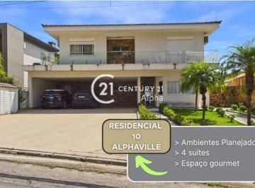 552c67bfd164207f97e3512fbbb4a23cf8949cac · Casa com 4 dormitórios à venda, 528 m² por R$ 4.800.000,00 - Residencial Dez (Alphaville) - Santana 