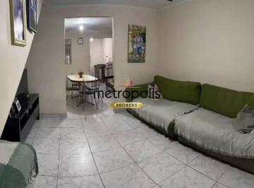 Sala · Sobrado com 2 dormitórios à venda, 118 m² por R$ 395.000,00 - Vila Camilópolis - Santo André/SP