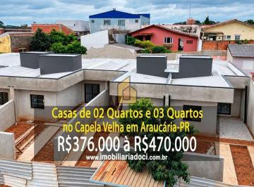 4541e0d1308bd178a73a5d132b91bbd2afd05cf2 · Casas de 02 e 03 Quartos no Capela Velha em Araucária-PR - A venda por R$376.000,00 à R$470.000,00