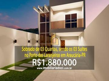 df817fa462032d677ecf8b7660d96a335001a6c2 · Sobrado de Alto Padrão com 03 Suítes no Porto das Laranjeiras em Araucária-PR - A venda por R$1.880