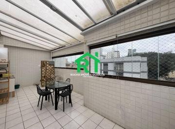 Terraço · Cobertura com 2 quartos (1 suíte), 2 vagas e lazer à venda no Tombo, Guarujá