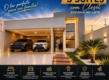 Casa de 3 quartos, Aparecida de Goiânia · Casa 3 Suítes com Closet | Sozinha no Lote |Alto Padrao| Jardim Olímpico