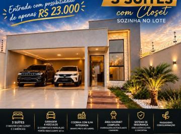 Casa de 3 quartos, Aparecida de Goiânia · Casa 3 Suítes com Closet | Sozinha no Lote |Alto Padrao| Jardim Olímpico