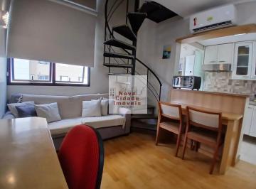 Apartamento · 43m² · 1 Quarto · 2 Vagas · Vila Olímpia! Apto Duplex com 43 m² mobiliado com 2 vagas para locação - W2206_AP3203