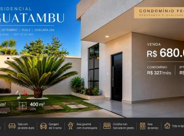 Casa de 3 quartos, Vicente Pires · Casa Moderna à Venda no 26 de Setembro | Rua 2 | 1 Suíte com Closet | Lote 400m² | Pé-Direito Duplo