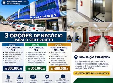 Comercial de 1 quarto, Taguatinga · 03 salas comerciais em Taguatinga Sul! Itacaramby!