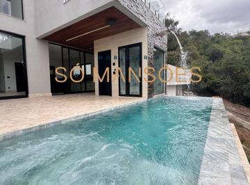 Casa · 538m² · 5 Quartos · 8 Vagas · Casa com Ampla Garagem de 538 m² à Venda com 4 Suítes e Vista Definitiva no Quintas do Sol, Nova Lim