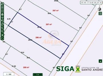 8d323474f3af93d1eefa499d299780a912871555 · Terreno à venda, 296 m² por R$ 1.050.000,00 - Vila Homero Thon - Santo André/SP