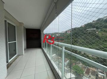 41784b14c49637960eeb141925ef1ad9079c93d6 · Apartamento com 3 dormitórios para alugar, 98 m² por R$ 6.800,00/mês - Marapé - Santos/SP