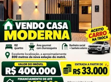 Casa de 2 quartos, Samambaia · Samambaia, casa nova, 2 quartos, espaço gourmet, vaga, Samambaia Norte