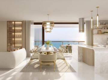 Living com vista para o mar em andar alto do Marena (imagem ilustrativa) · Cobertura duplex de 452 m² com piscina privativa no Marena, Embraed